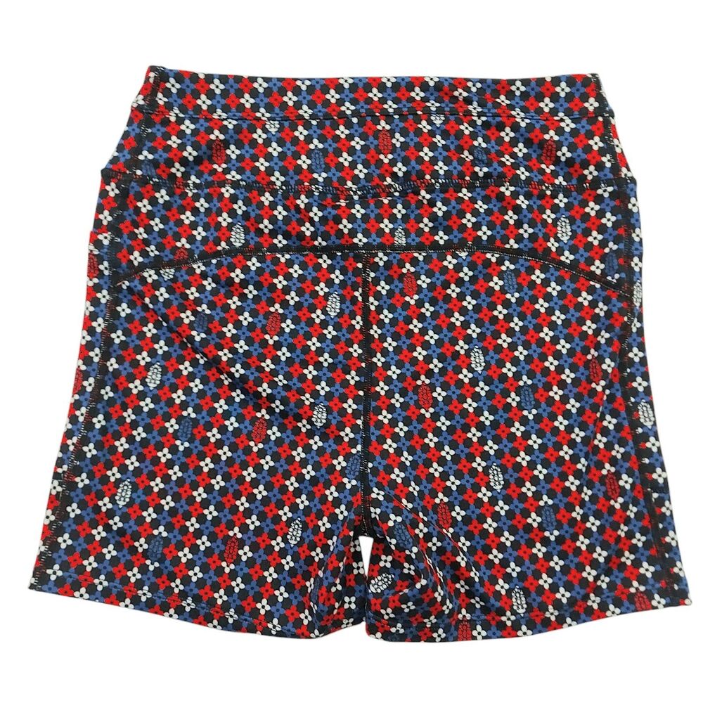 Free People Movement Odessa Printed Shorts Womens Small Black High Waist Yoga